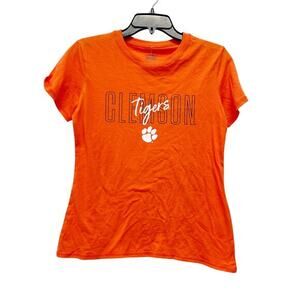 Rivalry Threads 91 NCAA Clemson Tigers Women's Crew Neck T-Shirt Orange Size S